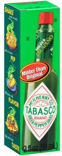 Tabasco Milder Green Jalapeno Pepper Sauce, 2 Fluid Ounce Bottle -- 12 per case