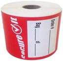 National Checking Secure It Red Permanent Label, 2.5 x 6 inch -- 20 per case