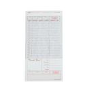 National Checking Company Carbon Backed Guest Check Board - 2 Part Tan, 15 Line, 4.20 x 8.25 inch -- 2000 per case.
