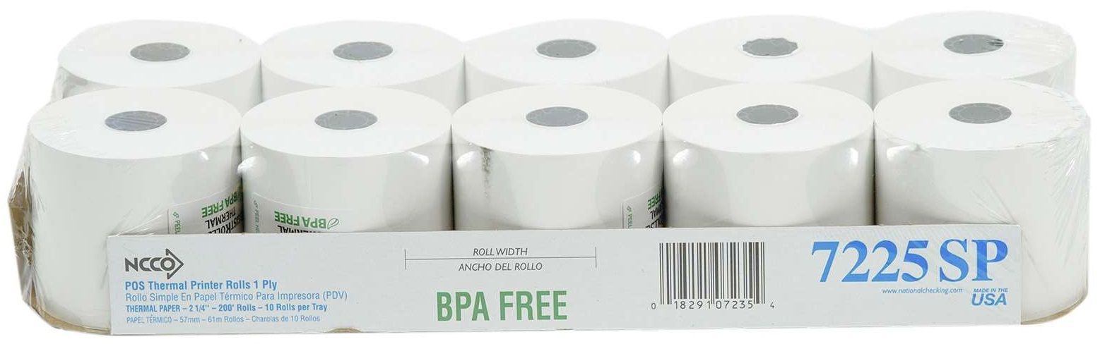 Ncco White 1 Ply Register Roll Tape, 2.25 Inch -- 40 Per Case