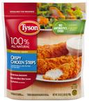 Tyson Fully Cooked Crispy Chicken Breast Strip Fritters with Rib Meat, 1.562 Pound -- 12 per case