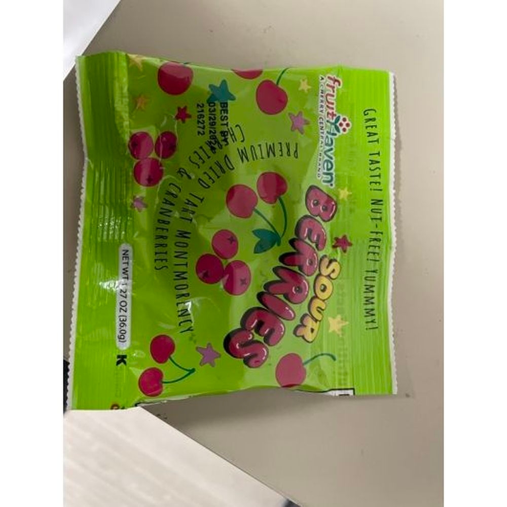 Fruit Haven Sour Berry Blend, 1.27 Ounce -- 100 per case