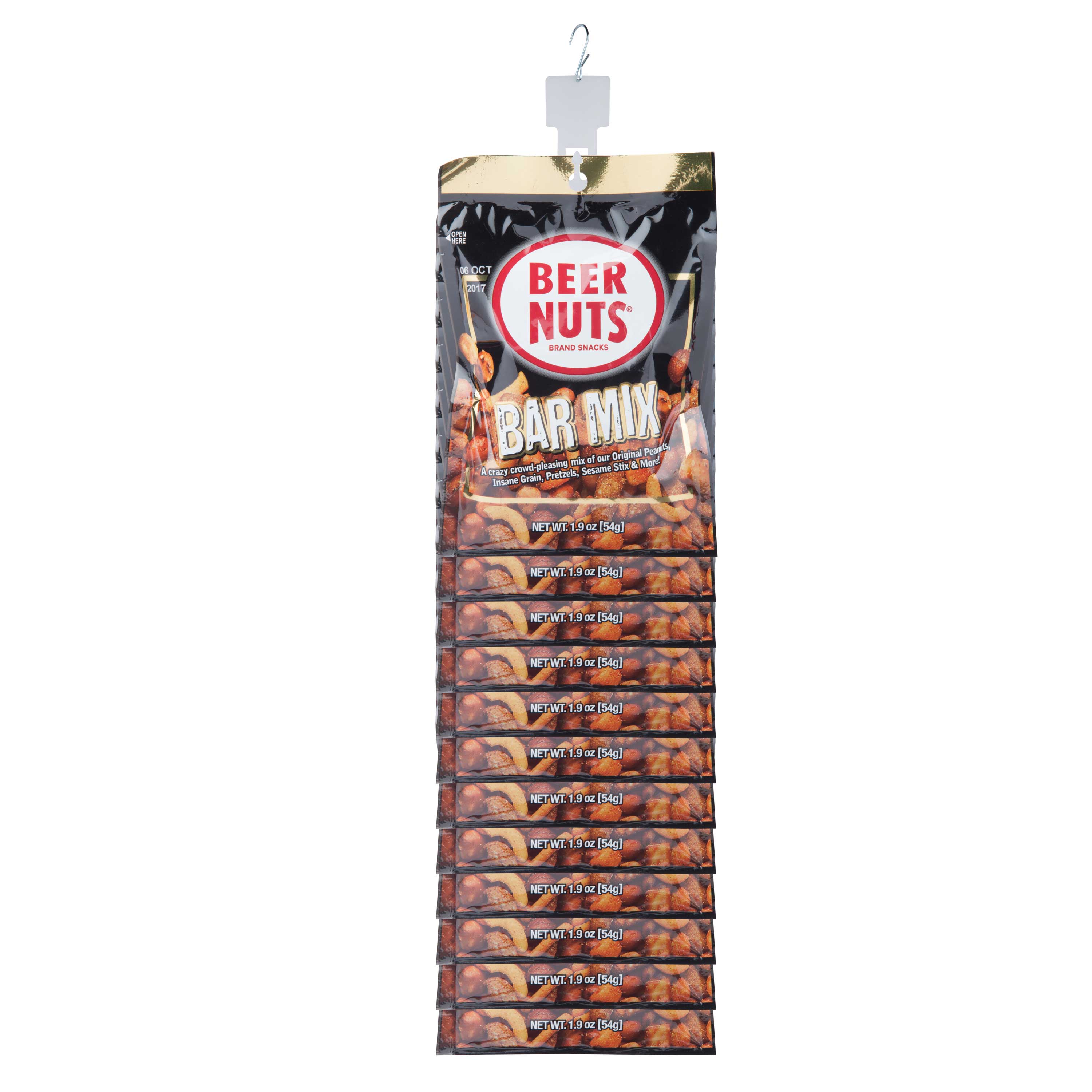 Beer Nuts Original Bar Mix, 1.9 Ounce -- 72 per case.