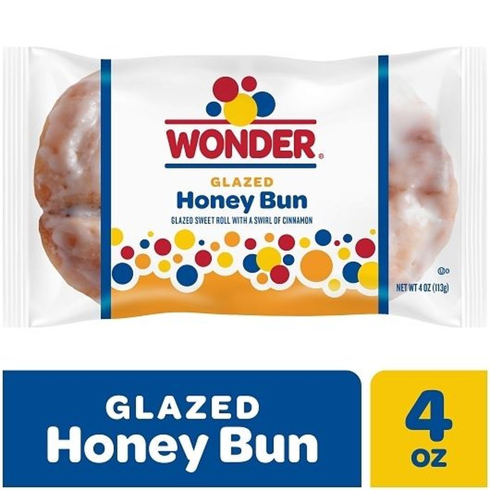 Wonder Glazed Honey Bun, 4 Ounce -- 36 Per Case