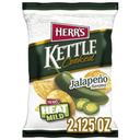Herrs Jalapeno Flavored Kettle Cooked Potato Chips, 2.125 Ounce -- 12 per case