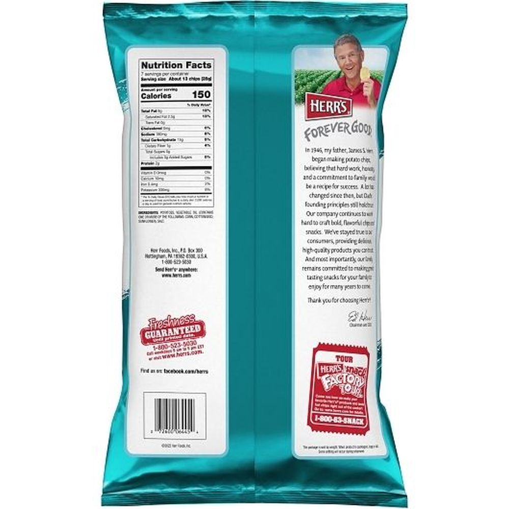 Herrs Crisp N Tasty Potato Chips, 7 Ounce -- 9 per case