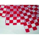 Durable Packaging 12 x 12 inch Red Check Wax Sheet, 1000 count - 2 per case