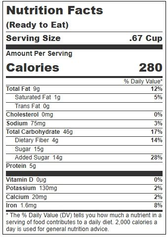 Golden Temple French Vanilla Almond Granola, 25 Pound