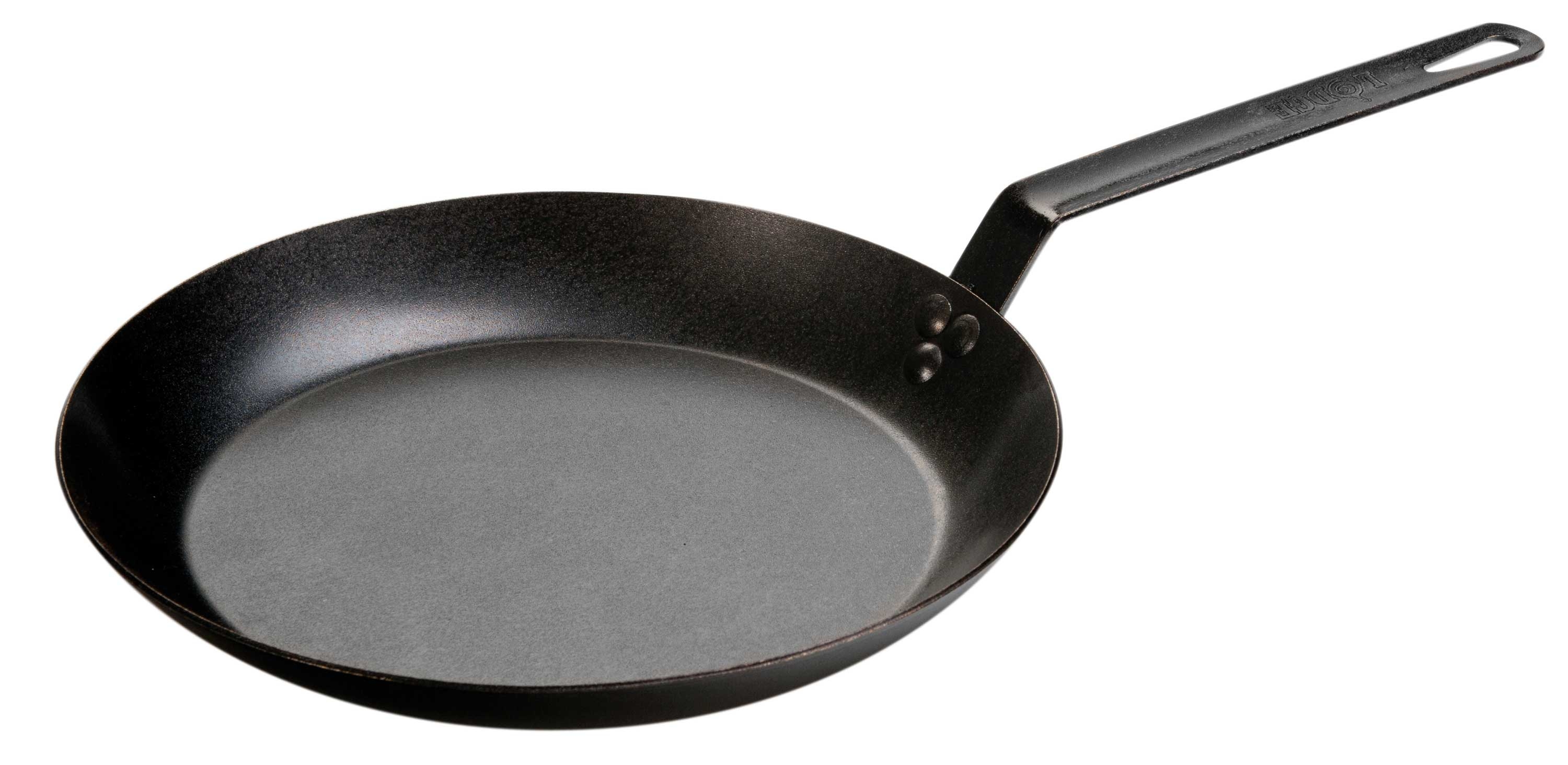 Lodge Seasoned Carbon Steel Skillet, 12 inch -- 3 per case.