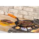 Lodge 12 inch Seasoned Carbon Steel Skillet with Orange Silicone Handle Holder, 3 count