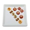 Party Tray White Square Tray, 18 x 18 inch -- 20 per case.