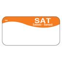 Daymark MoveMark Day of the Week Removable Label - Saturday, 1 x 2 inch -- 12 rolls per case.