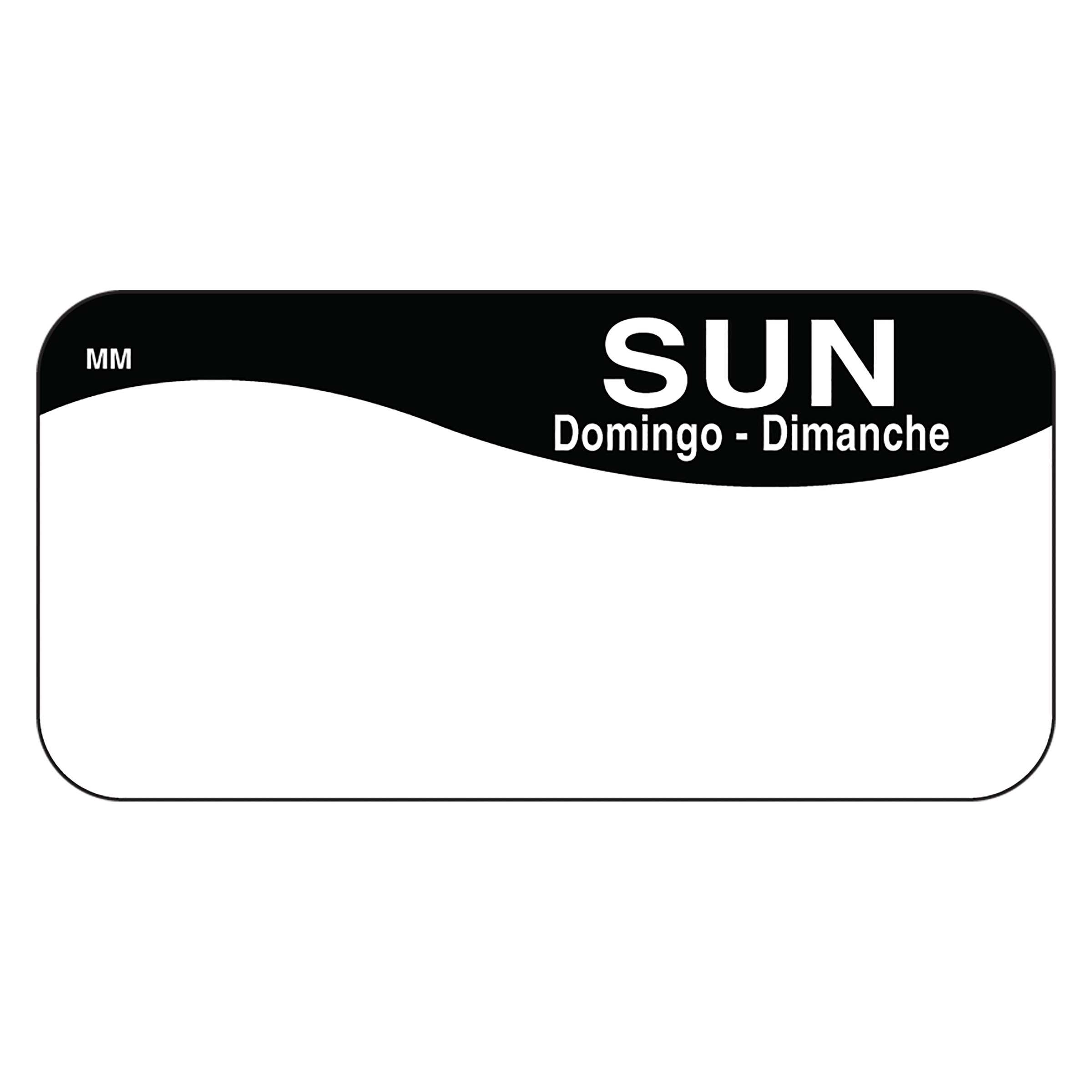 Daymark Sunday Movemark Day Of The Week Removable Label, 1 X 2 Inch -- 12 Per Case