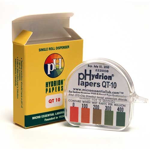 Daymark Quaternary Qt 10 Test Strip, 15 Foot Roll