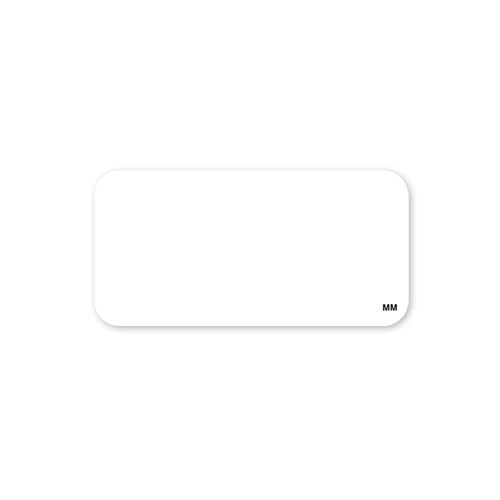 Daymark 1 X 2 Inch Movemark White Blank Label, 1000 Count -- 24 Per Case
