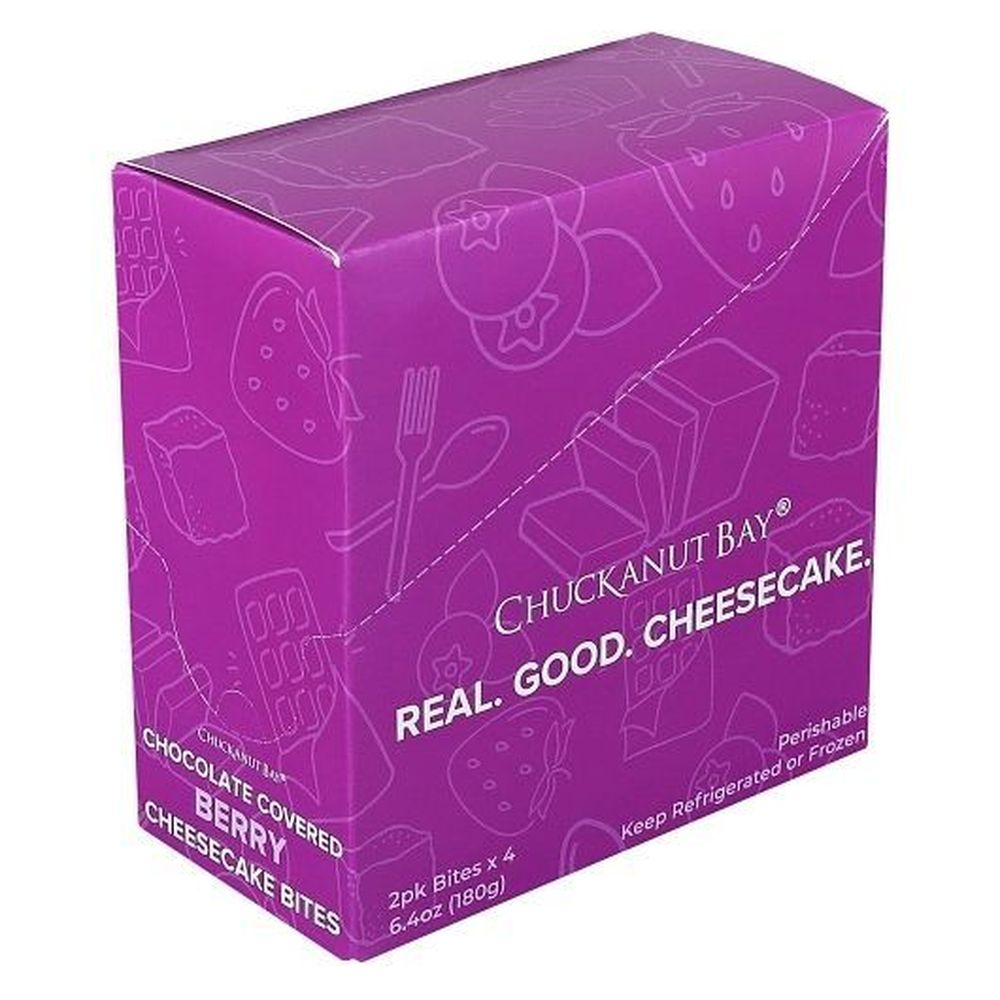 Chuckanut Bay Chocolate Covered Berry Cheesecake Bites, 1.6 Ounce -- 24 per case