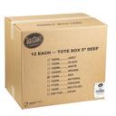 Tablecraft High Density Polyethylene Red Tote Box, 21.5 x 15.75 x 5 inch -- 12 per case