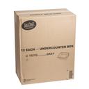 Tablecraft High Density Polyethylene Gray Under Counter Tote Box, 20.75 x 12 x 6.125 inch -- 12 per case