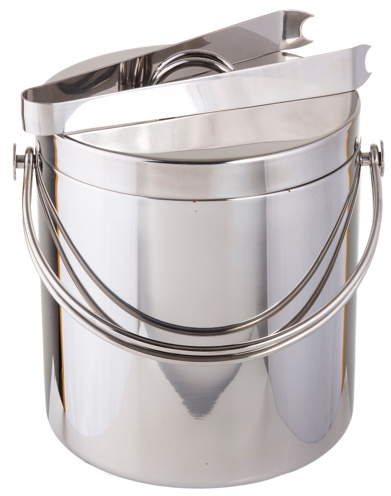 Tablecraft Stainless Steel Double Wall Ice Bucket With Tong -- 10 Per Case
