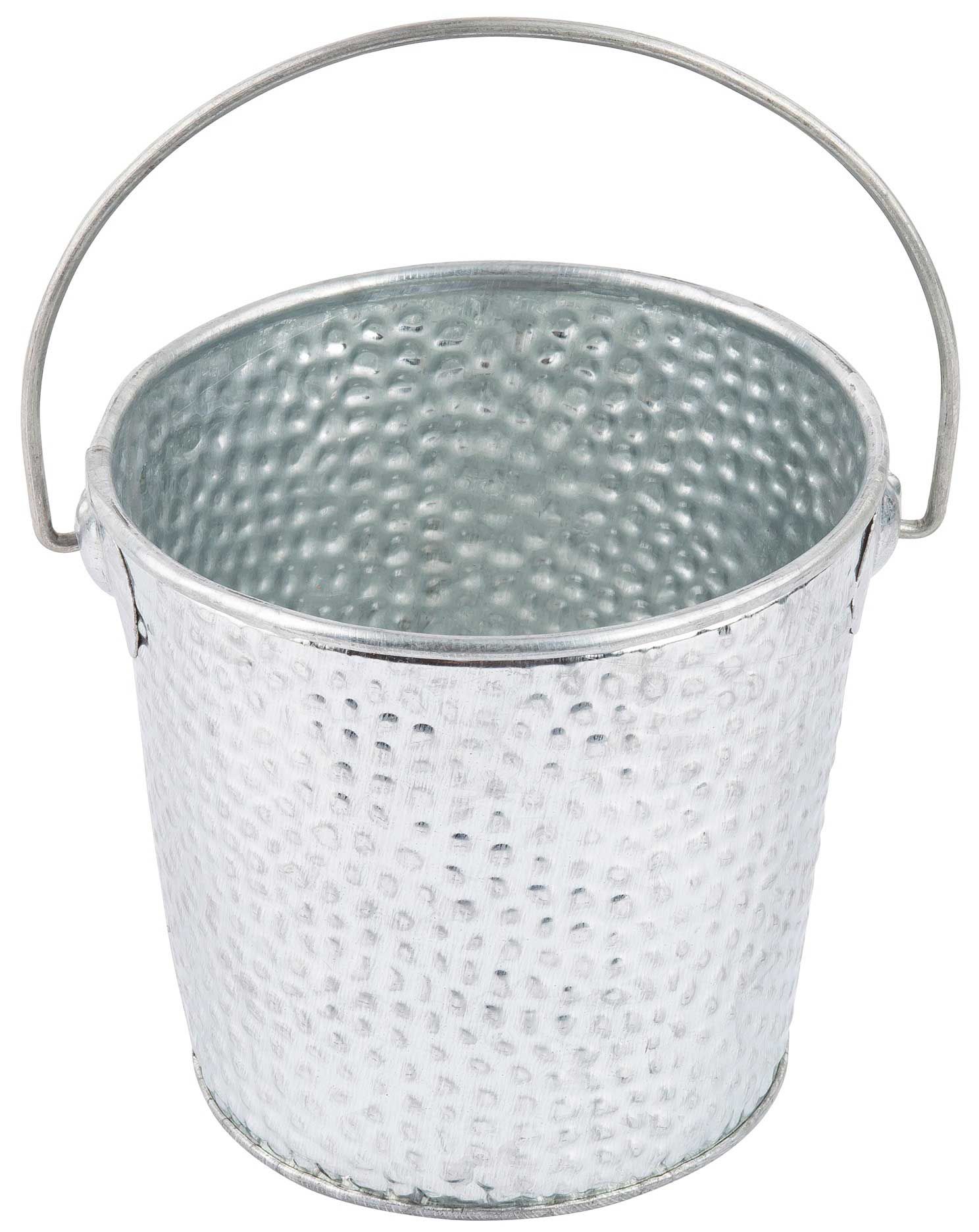 Tablecraft Galvanized Appetizer Pail, 4 X 4 Inch, 12 Count -- 12 Pack Per Case