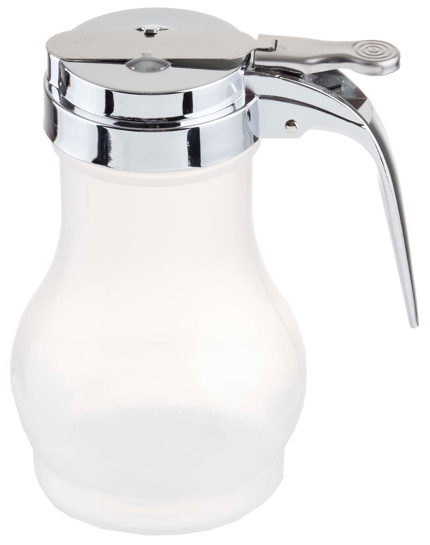 Tablecraft Polypropylene Teardrop Syrup Dispenser with Chrome Plated Metal Top, 10 Ounce -- 12 per case