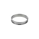 Gobel Stainless Steel Deep Tart Ring with Rolled Edges, 6.7 inch Diameter
