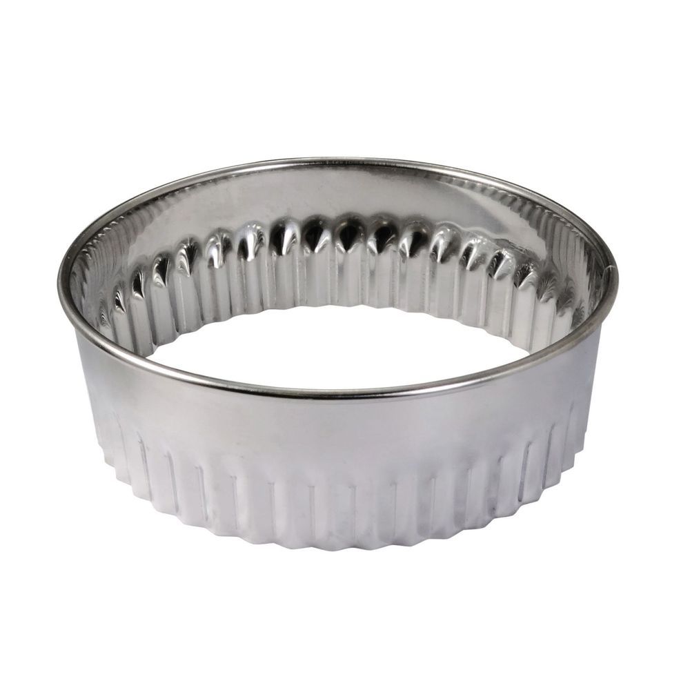 Gobel Stainless Steel Round Fluted Pastry Cutters Kit, 1.2 Inch To 3.9 Inch X 1.4 Inch Height