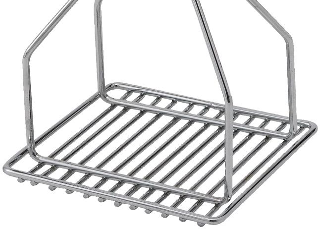 Winco Square Potato Masher With Chrome Plated Wooden Handle, 5.25 X 24 Inch -- 12 Per Case