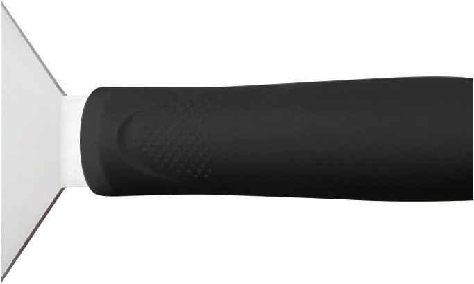 Winco Offset Spatula With Black Polypropylene Handle, 3 1/2 X 3/4 Inch Blade -- 24 Per Case