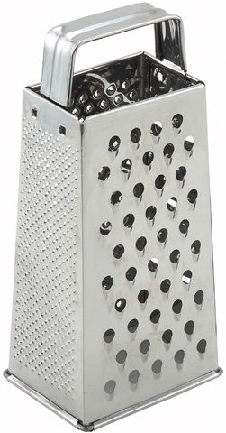 Winco Stainless Steel Tapered Box Grater, 4 X 3 X 9 Inch -- 12 Per Case