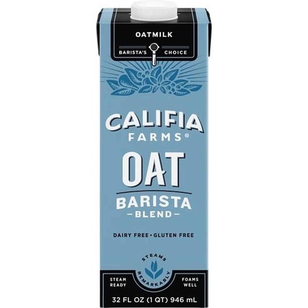 Califia Farms Oat Barista Blend Oat Milk, 32 Fluid Ounce -- 12 per case