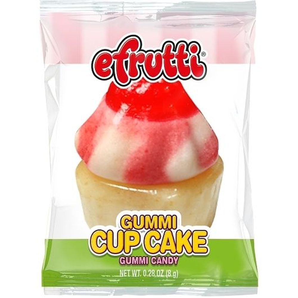 Efrutti Gummi Cupcake Candy, 0.28 Ounce - 480 per case