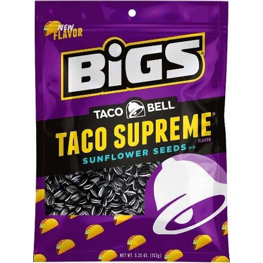 Bigs Taco Supreme Sunflower Seeds, 5.35 Ounce -- 8 Per Case