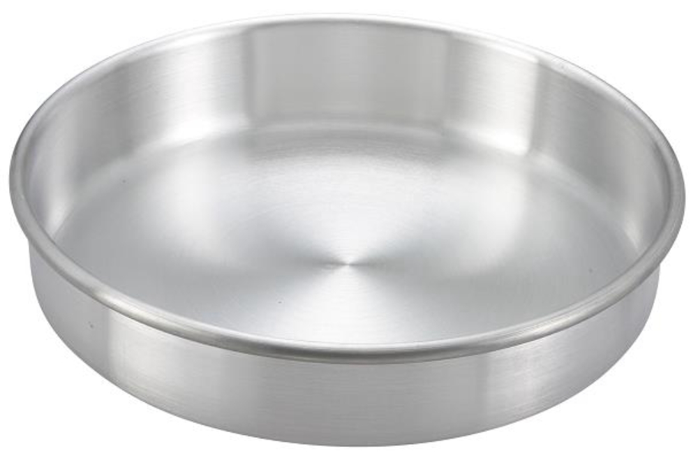 Winco Aluminum Layer Cake Pan, 9 x 9 x 2 inch -- 6 per case