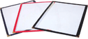 Winco Black Single Pocket Menu Cover, 14 x 8.5 inch -- 25 per case