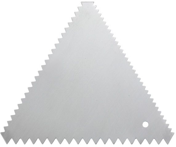Winco Stainless Steel Triangle Cake Decorating Combs, 6 Count -- 12 Per Case