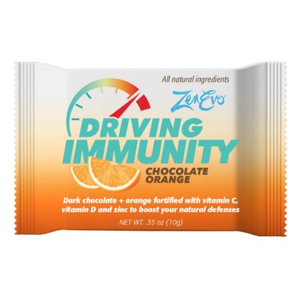 Zenevo Driving Energy and Immunity Dark Chocolate - Counter Shipper, 200 count Boxes