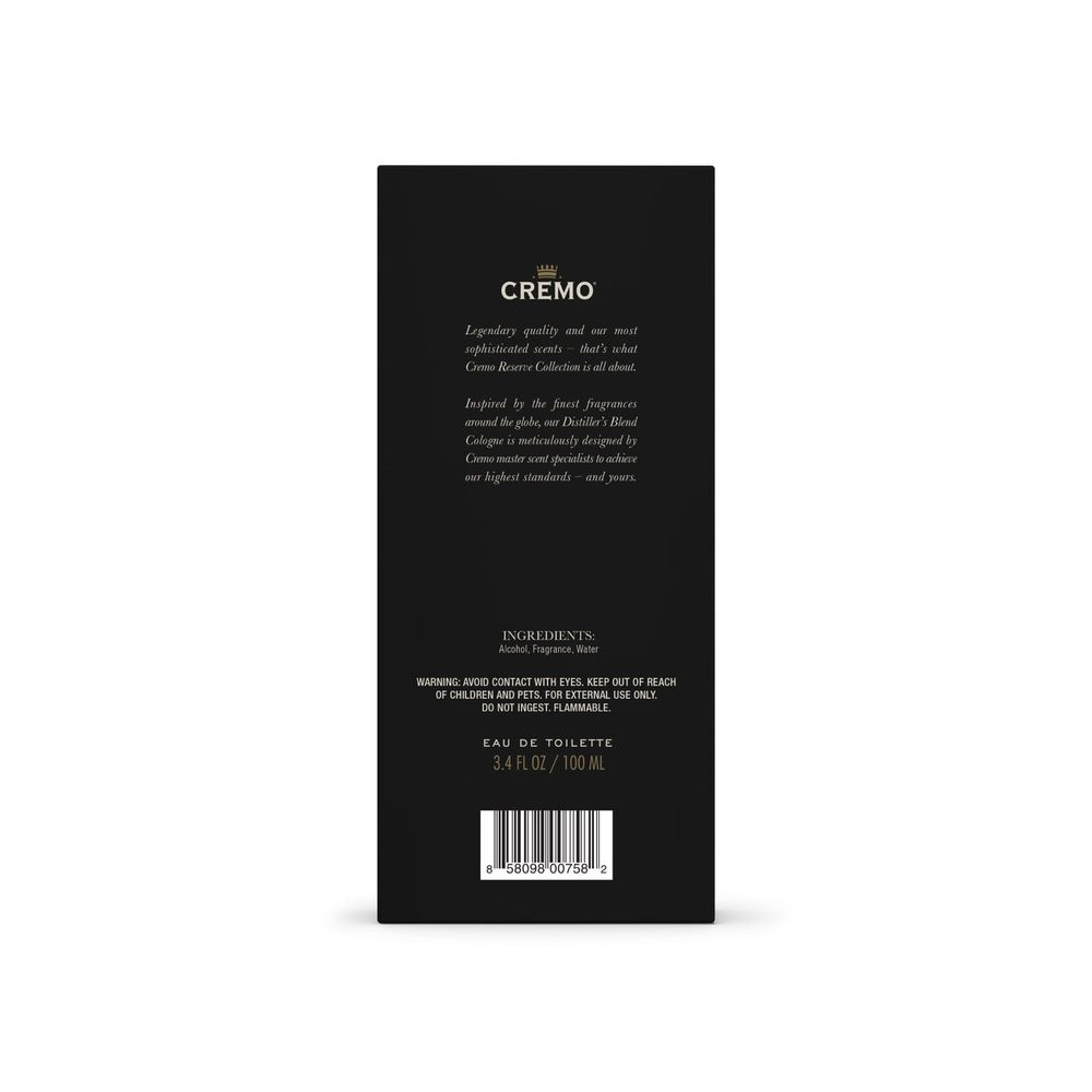 Cremo Reserve Collection No. 13 Distillers Blend Spray Cologne, 3.4 Fluid Ounce -- 12 per case