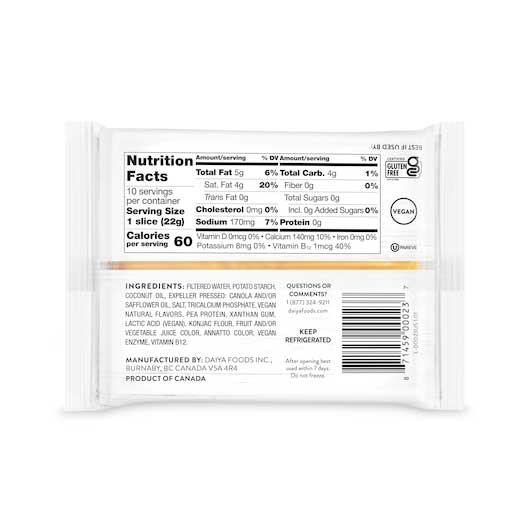 Daiya American Style Slices, 7.8 Ounce -- 8 per case.