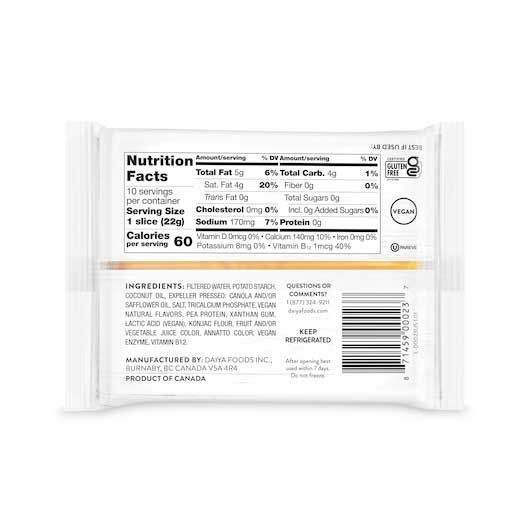 Daiya American Style Slices, 7.8 Ounce -- 8 Per Case