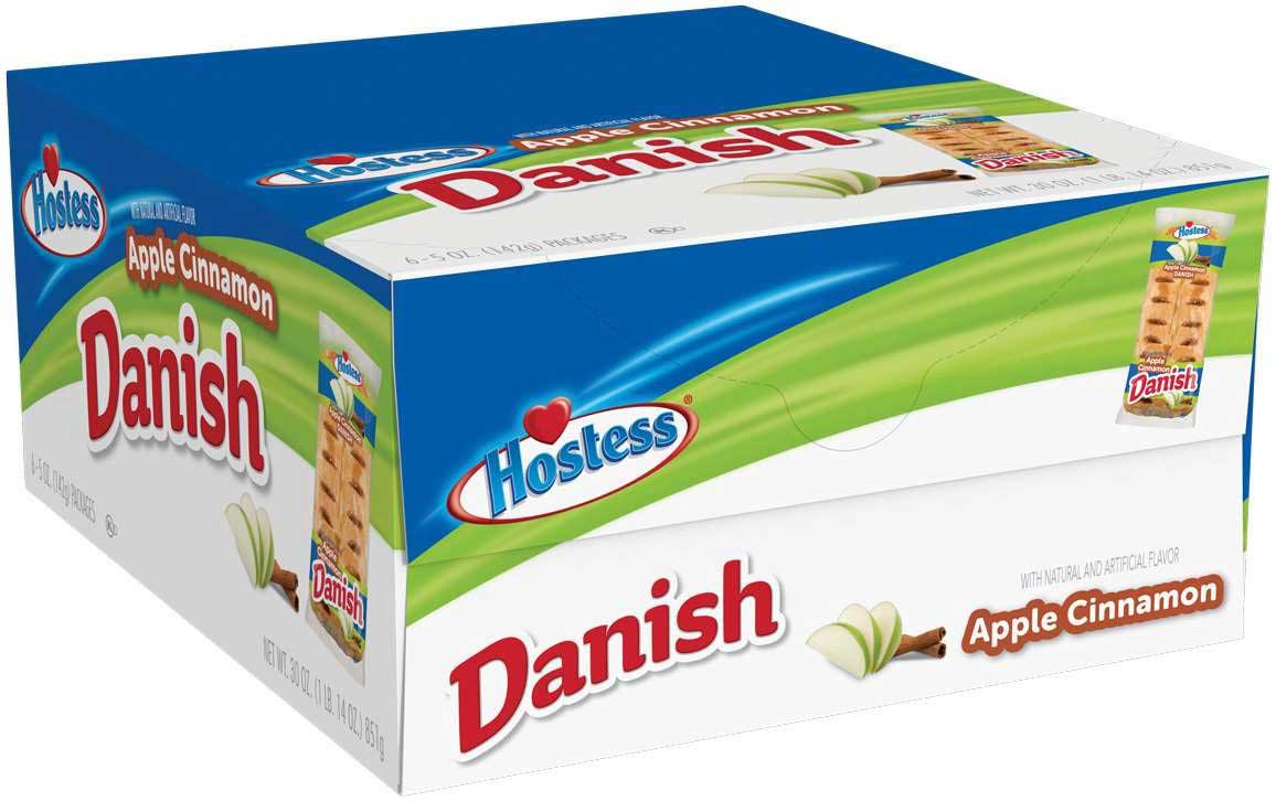 Hostess Single Serve Apple Cinnamon Danish, 5 Ounce -- 36 per case