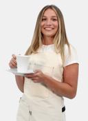 Intedge Beige Artisan Canvas 2-Pocket Bib Apron with Utility Strap