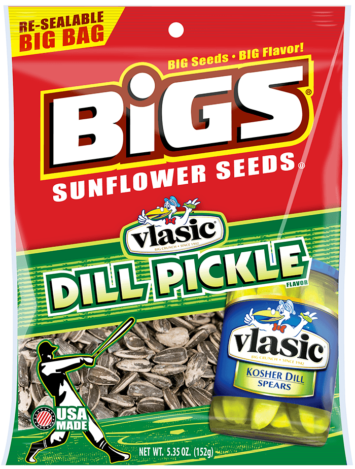 Bigs Vlasic Dill Pickle Sunflower Seed, 12 Count -- 4 Per Case