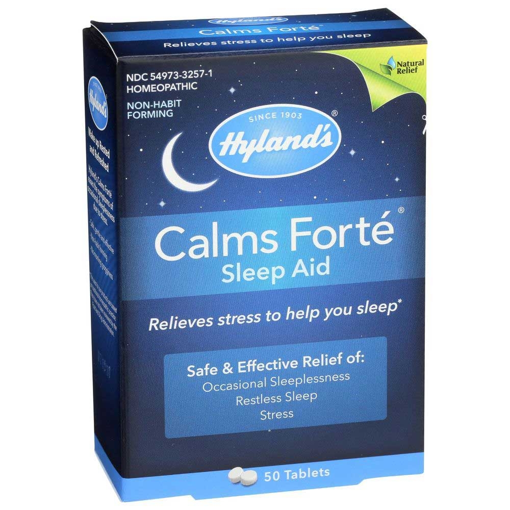 Hylands Homeopathic Calms Forte Sleep Aid Tablet, 50 count per pack -- 3 per case