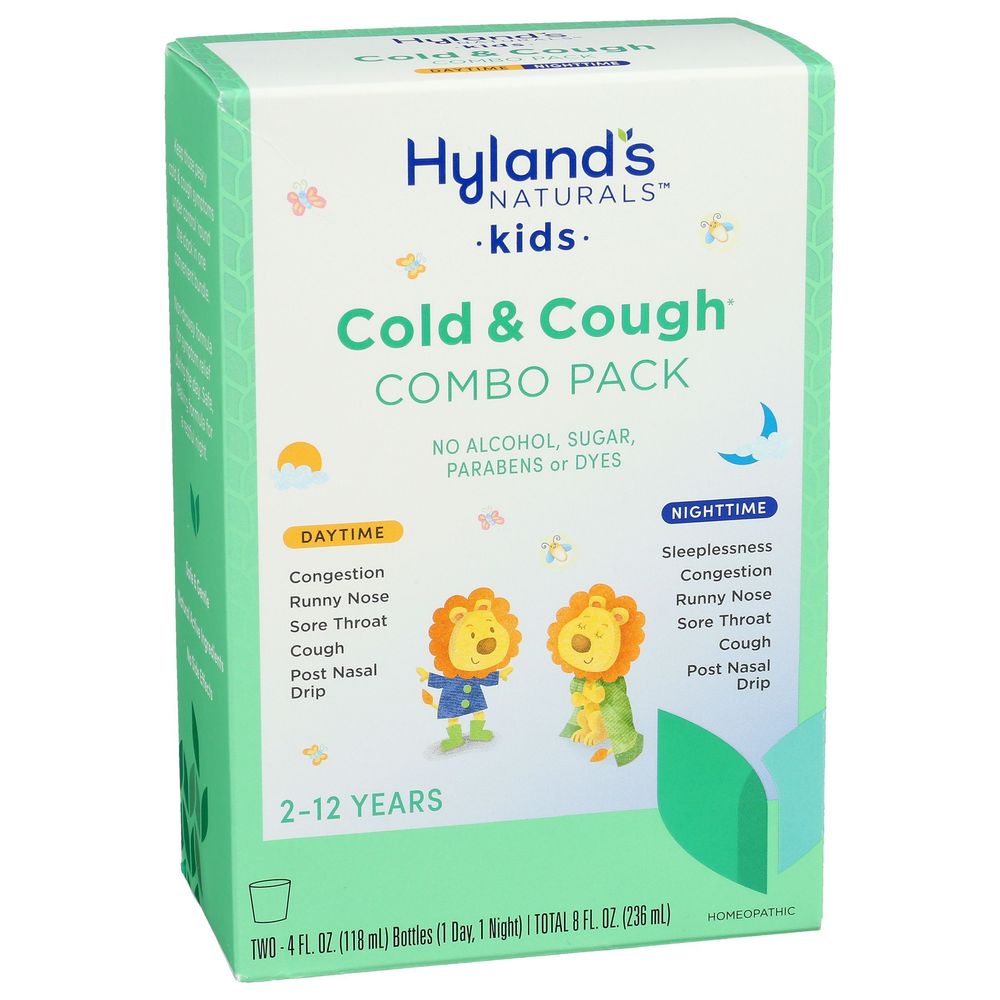 Hylands Naturals Kids Day and Night Cold and Cough Combo Pack, 8 Ounce