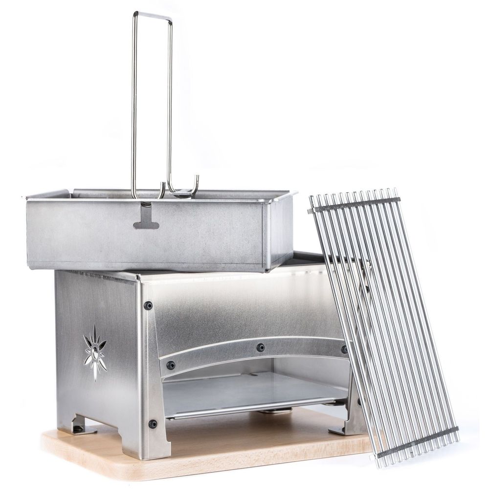 Louis Tellier Brasero 1 Side Closed Barbecue Table, 12.6 inch x 8.7 inch x 8.5 inch