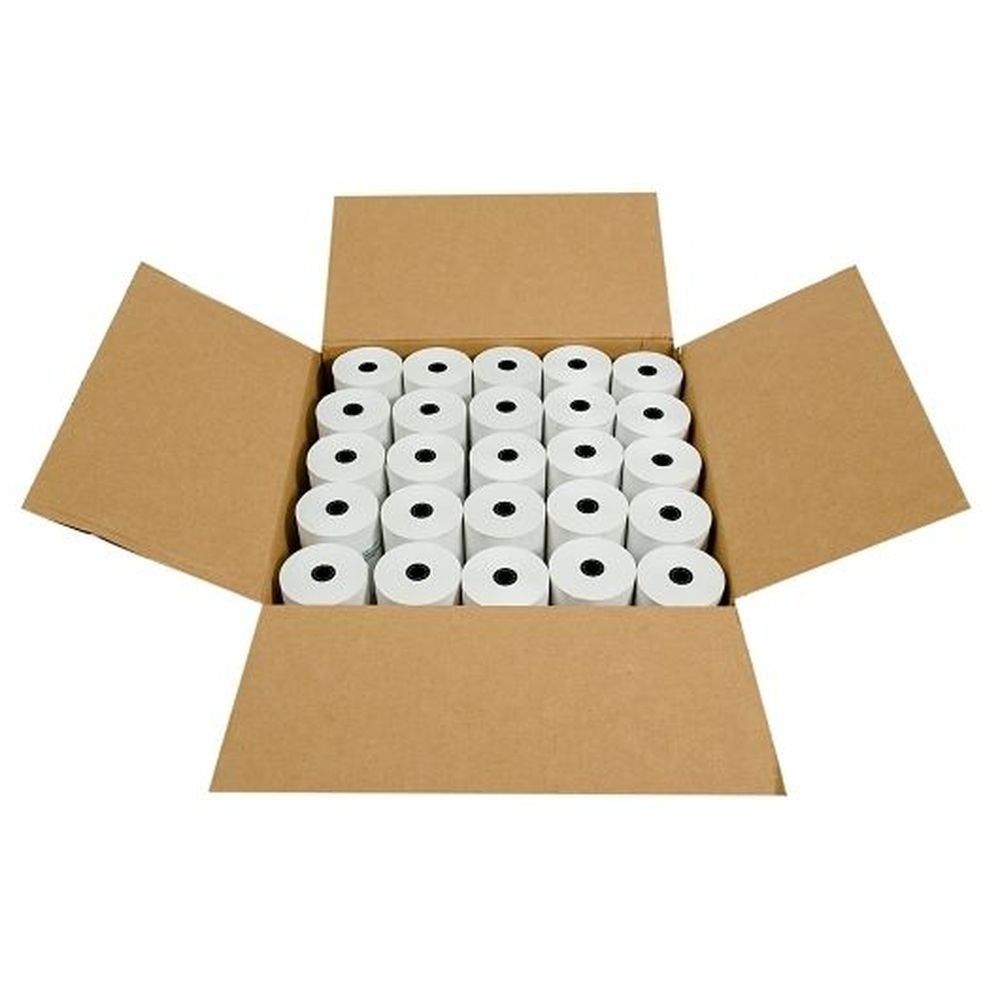 Ncco 3.13 x 273 inch 1 Ply White POS Front Of House Thermal Register Roll, 50 count