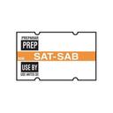 Daymark Day Of Week Preparation Use By Saturday Label, 1000 count