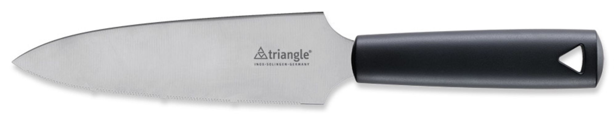 Triangle Stainless Steel Serrated Pie Knife, 7 Inch