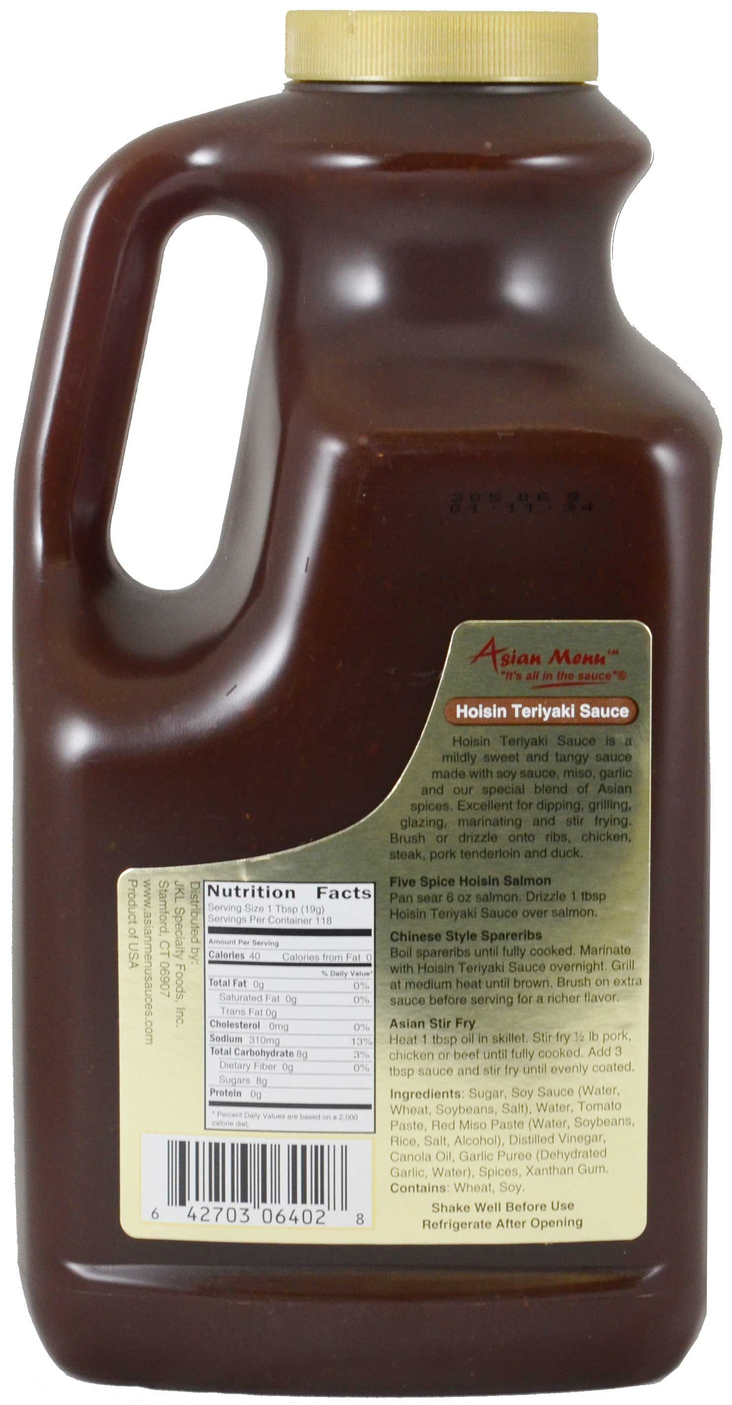 Asian Menu All Natural Hoisin Teriyaki Sauce, 0.5 Gallon -- 4 Per Case